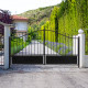 Halbdurchbrochenes Flügeltor aus Eisen 400x173cm AURORE - X-METAL
