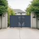 Vormontiertes Schiebetor aus Aluminium 400x160cm ARTY WAVE – X-METAL