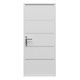 Eingangstür 96x218cm aus Aluminium Lisandre – weiß – DIN links – X-METAL