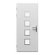 Eingangstür 96x218cm aus Aluminium Nova – anthrazitgrau – DIN links – X-METAL