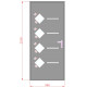 Eingangstür 96x218cm aus Aluminium Axium – anthrazitgrau – DIN links – X-METAL