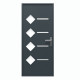 Eingangstür 96x218cm aus Aluminium Axium – anthrazitgrau – DIN rechts – X-METAL