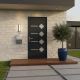 Eingangstür 96x218cm aus Aluminium Axium – anthrazitgrau – DIN links – X-METAL