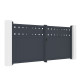 Flügeltor aus Aluminium AXIS FILM 340x158cm – X-METAL