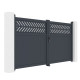 Flügeltor aus Aluminium AXIS GROW 300x158cm – X-METAL