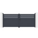 Flügeltor aus Aluminium AXIS GROW 340x140cm – X-METAL