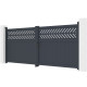 Flügeltor aus Aluminium AXIS GROW 340x140cm – X-METAL
