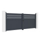 Flügeltor aus Aluminium AXIS GROW 340x140cm – X-METAL