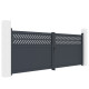 Flügeltor aus Aluminium AXIS GROW 400x140cm – X-METAL