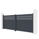Flügeltor aus Aluminium AXIS GROW 400x140cm – X-METAL