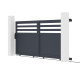 Schiebetor aus Aluminium AXIS VECTO 300x140cm – X-METAL