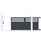 Schiebetor aus Aluminium AXIS VECTO 300x140cm – X-METAL