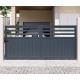Schiebetor aus Aluminium AXIS VECTO 300x140cm – X-METAL