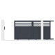 Schiebetor aus Aluminium AXIS VECTO 300x158cm – X-METAL
