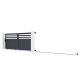 Schiebetor aus Aluminium AXIS VECTO 340x140cm – X-METAL