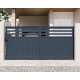 Schiebetor aus Aluminium AXIS VECTO 340x158cm - X-METAL