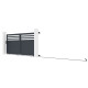 Schiebetor aus Aluminium AXIS VECTO 340x158cm - X-METAL