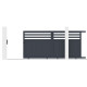 Schiebetor aus Aluminium AXIS VECTO 340x158cm - X-METAL