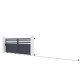 Schiebetor aus Aluminium AXIS VECTO 400x140cm - X-METAL