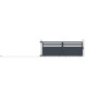 Schiebetor aus Aluminium AXIS VECTO 400x140cm - X-METAL