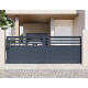 Schiebetor aus Aluminium AXIS VECTO 400x140cm - X-METAL