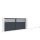 Schiebetor aus Aluminium AXIS VECTO 400x158cm - X-METAL