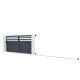 Schiebetor aus Aluminium AXIS VECTO 400x158cm - X-METAL