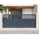 Schiebetor aus Aluminium AXIS VECTO 400x158cm - X-METAL