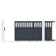 Schiebetor aus Aluminium AXIS ALTO 300x158cm – X-METAL