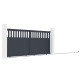 Schiebetor aus Aluminium AXIS ALTO 340x158cm - X-METAL