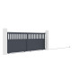 Schiebetor aus Aluminium AXIS ALTO 400x140cm - X-METAL