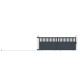 Schiebetor aus Aluminium AXIS ALTO 400x140cm - X-METAL