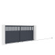 Schiebetor aus Aluminium AXIS ALTO 400x158cm - X-METAL