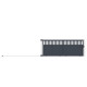 Schiebetor aus Aluminium AXIS ALTO 400x158cm - X-METAL