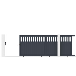 Schiebetor aus Aluminium AXIS ALTO 400x158cm - X-METAL