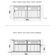 Schiebetor aus Aluminium AXIS TIME 300x140cm – X-METAL