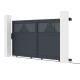 Schiebetor aus Aluminium AXIS TIME 300x140cm – X-METAL