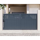 Schiebetor aus Aluminium AXIS TIME 300x140cm – X-METAL