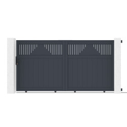 Schiebetor aus Aluminium AXIS TIME 300x158cm – X-METAL