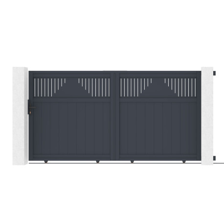Schiebetor aus Aluminium AXIS TIME 300x158cm – X-METAL