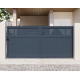 Schiebetor aus Aluminium AXIS TIME 340x158cm - X-METAL