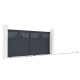 Schiebetor aus Aluminium AXIS TIME 340x158cm - X-METAL
