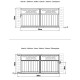 Schiebetor aus Aluminium AXIS TIME 340x158cm - X-METAL