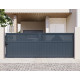 Schiebetor aus Aluminium AXIS TIME 400x140cm - X-METAL