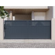 Schiebetor aus Aluminium AXIS TIME 400x158cm - X-METAL