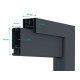 Schiebetor aus Aluminium AXIS TIME 400x158cm - X-METAL
