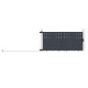 Schiebetor aus Aluminium AXIS FILM 300x140cm – X-METAL