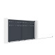 Schiebetor aus Aluminium AXIS FILM 300x158cm – X-METAL