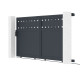 Schiebetor aus Aluminium AXIS FILM 300x158cm – X-METAL