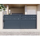 Schiebetor aus Aluminium AXIS FILM 340x140cm – X-METAL